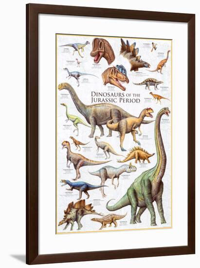 Dinosaurs - Jurassic Period-null-Framed Poster