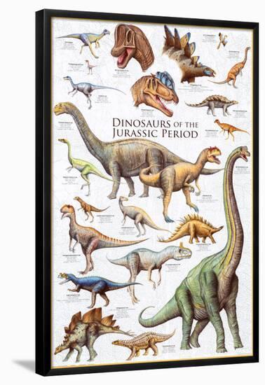 Dinosaurs - Jurassic Period-null-Framed Poster