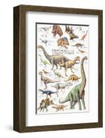 Dinosaurs, Jurassic Period-null-Framed Premium Giclee Print