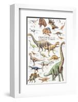 Dinosaurs, Jurassic Period-null-Framed Premium Giclee Print