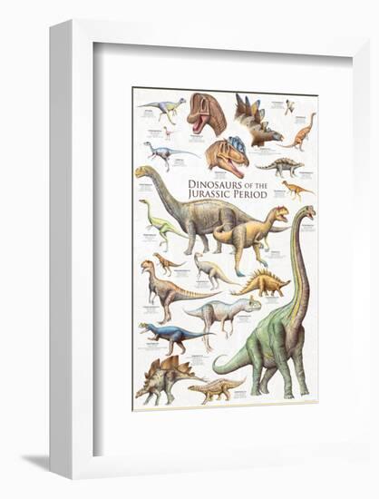 Dinosaurs, Jurassic Period-null-Framed Premium Giclee Print