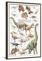 Dinosaurs, Jurassic Period-null-Framed Premium Giclee Print