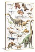 Dinosaurs, Jurassic Period-null-Stretched Canvas