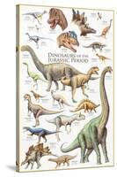 Dinosaurs, Jurassic Period-null-Stretched Canvas