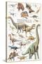 Dinosaurs, Jurassic Period-null-Stretched Canvas