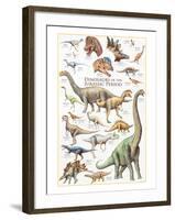 Dinosaurs, Jurassic Period-null-Framed Art Print