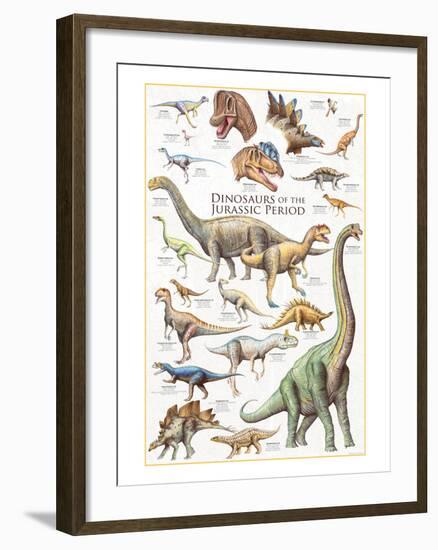 Dinosaurs, Jurassic Period-null-Framed Art Print