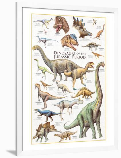 Dinosaurs, Jurassic Period-null-Framed Art Print