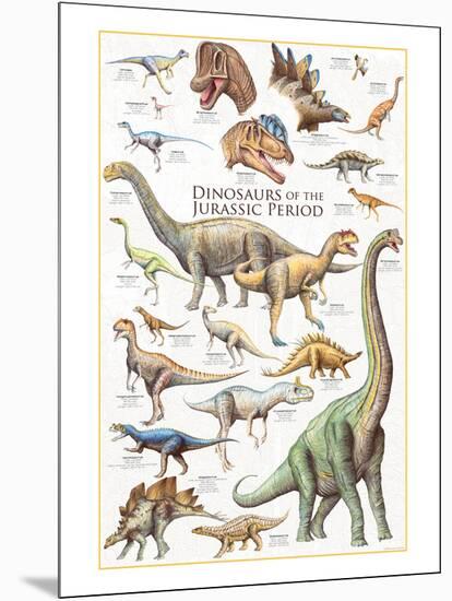 Dinosaurs, Jurassic Period-null-Mounted Art Print