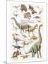 Dinosaurs, Jurassic Period-null-Mounted Art Print