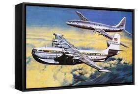 Dinosaurs of the Air-Wilf Hardy-Framed Stretched Canvas