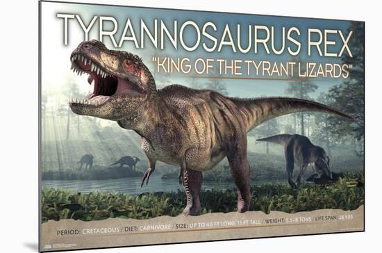 Dinosaurs - T-Rex-Trends International-Mounted Poster