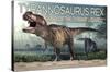 Dinosaurs - T-Rex-Trends International-Stretched Canvas