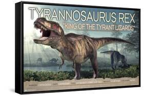 Dinosaurs - T-Rex-Trends International-Framed Stretched Canvas