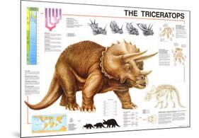 Dinosaurs Triceratops-null-Mounted Poster