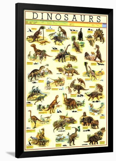 Dinosaurs-null-Framed Poster