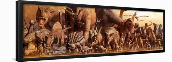 Dinosaurs-Haruko Takino-Framed Poster