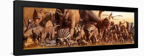 Dinosaurs-Haruko Takino-Framed Poster