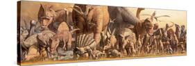 Dinosaurs-Haruko Takino-Stretched Canvas