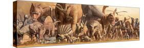 Dinosaurs-Haruko Takino-Stretched Canvas