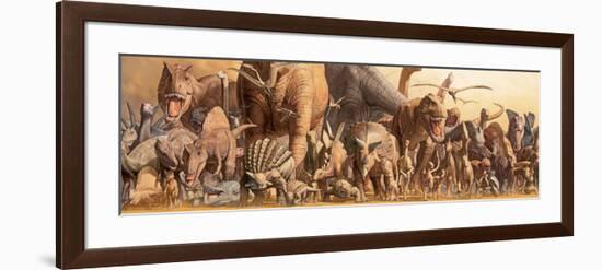 Dinosaurs-Haruko Takino-Framed Art Print