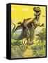 Dinosaurs-English School-Framed Stretched Canvas