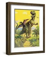 Dinosaurs-English School-Framed Giclee Print