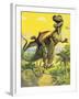 Dinosaurs-English School-Framed Giclee Print