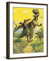 Dinosaurs-English School-Framed Giclee Print