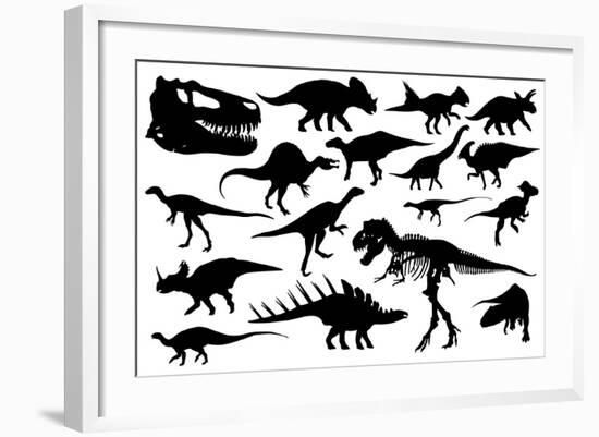 Dinosaurs-laschi adrian-Framed Art Print