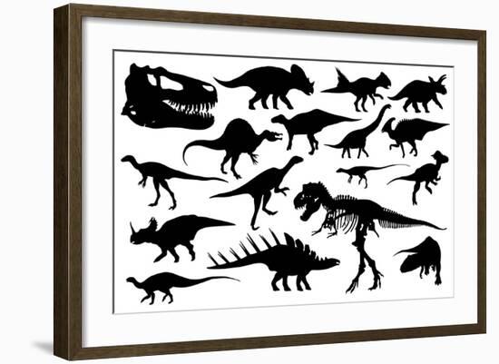 Dinosaurs-laschi adrian-Framed Art Print