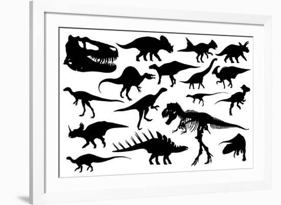 Dinosaurs-laschi adrian-Framed Art Print