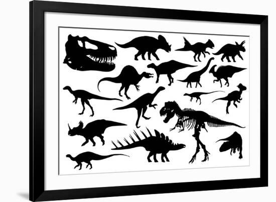 Dinosaurs-laschi adrian-Framed Art Print