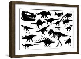 Dinosaurs-laschi adrian-Framed Art Print