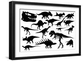 Dinosaurs-laschi adrian-Framed Art Print