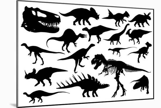 Dinosaurs-laschi adrian-Mounted Premium Giclee Print