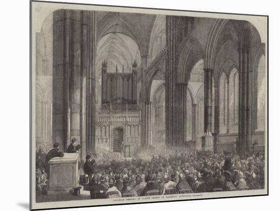 Diocesan Meeting of Parish Choirs at Salisbury Cathedral-null-Mounted Giclee Print