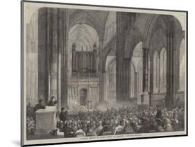 Diocesan Meeting of Parish Choirs at Salisbury Cathedral-null-Mounted Giclee Print