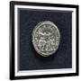 Diocletian Argenteus Depicting Four Emperors Making Sacrifice in Front of City Walls-null-Framed Giclee Print