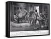 Diocletian Burning Books of Alchemy 290 AD-Norman Prescott Davies-Framed Stretched Canvas