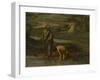 Diogène jetant son écuelle-Nicolas Poussin-Framed Giclee Print