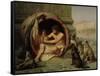 Diogenes, 1860-Jean Leon Gerome-Framed Stretched Canvas