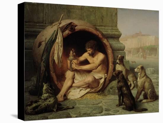 Diogenes, 1860-Jean Leon Gerome-Stretched Canvas