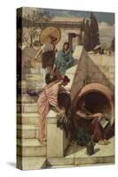 Diogenes. 1882-John William Waterhouse-Stretched Canvas