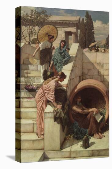 Diogenes. 1882-John William Waterhouse-Stretched Canvas