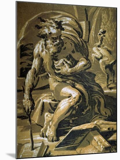 Diogenes, after 1527-Ugo da Carpi-Mounted Giclee Print