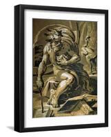 Diogenes, after 1527-Ugo da Carpi-Framed Giclee Print