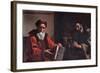 Diogenes And Plato-Mattia Preti-Framed Giclee Print