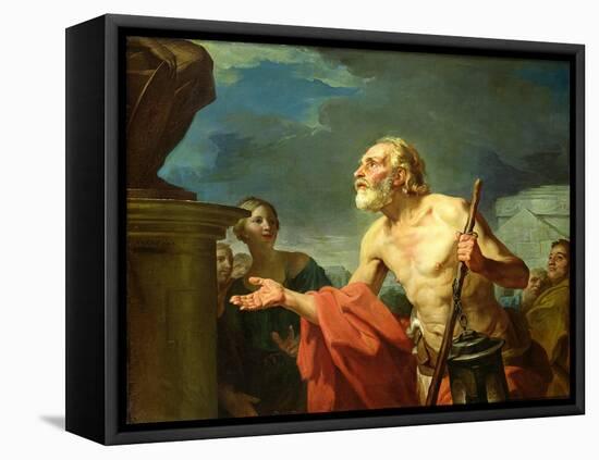 Diogenes Asking for Alms, 1767-Jean Bernard Restout-Framed Stretched Canvas