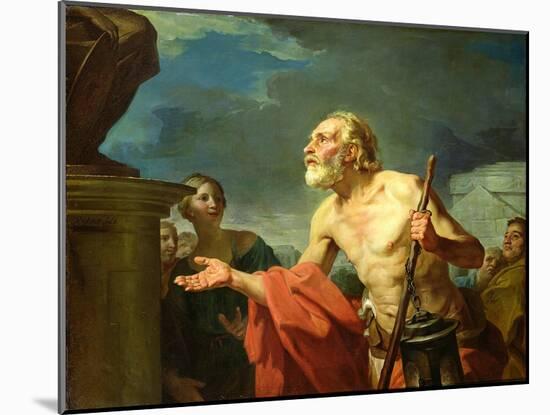 Diogenes Asking for Alms, 1767-Jean Bernard Restout-Mounted Giclee Print
